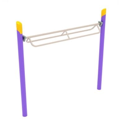 Single Post Overhead Parallel Bar Climber