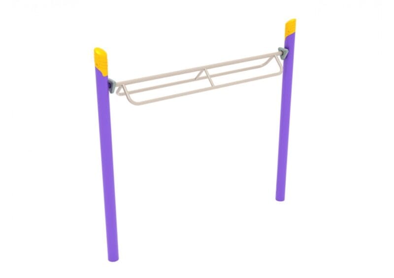 Single Post Overhead Parallel Bar Climber