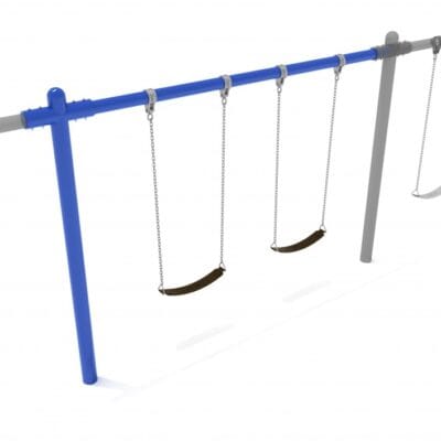 8 feet high Elite Single Post Swing - Add a Bay