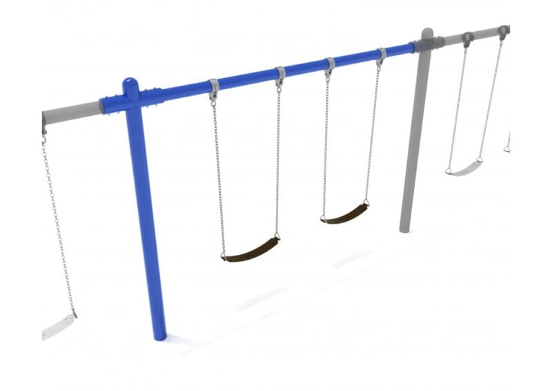 8 feet high Elite Single Post Swing - Add a Bay